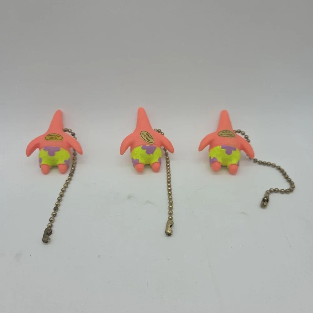 NEW Lot Of 3 Spongebob Squarepants PATRICK STAR Ceiling Fan and Light Pull